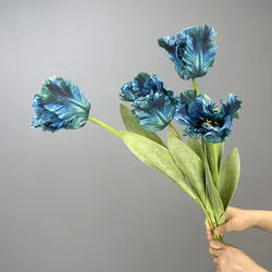 New Artificial Flowers Real Touch Tulip For Home Decor Latex Single Fake Flowers DIY Wedding Supplies decoration table baptême