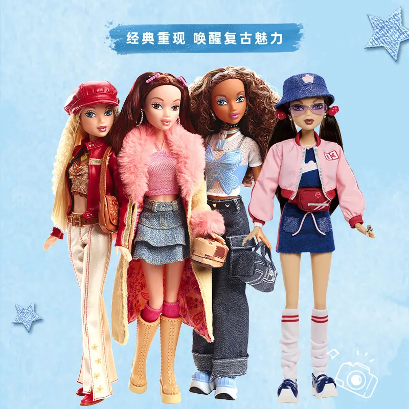شخصية باربي الكلاسيكية الرجعية أنيمي لدمية كاواي المجمعة شخصيات الحركة للبالغين لهدايا العيد للفتيات