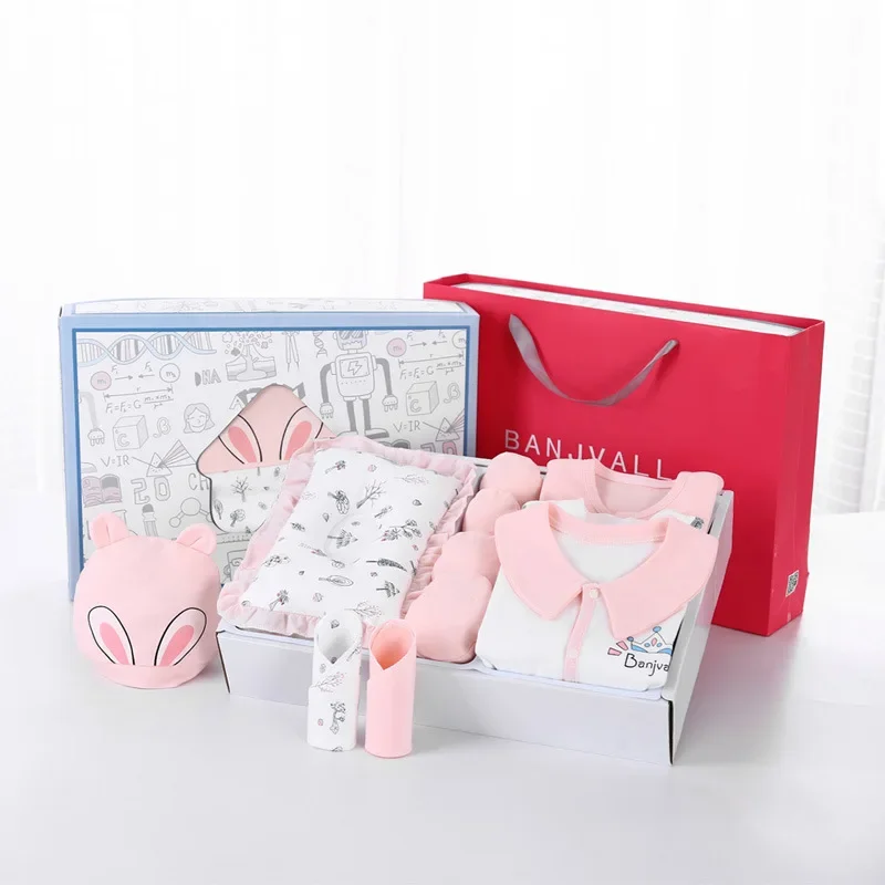 Newborn Clothes Baby Gift Pure Cotton Baby Set 0-6Months Spring autumn Newborn Baby Clothing Kids Clothes Suit Unisex no Box