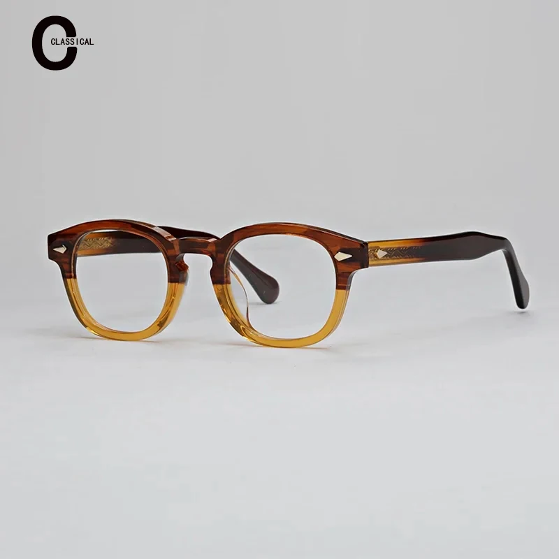 

High Quality Square Acetate Prescription Eyeglasses Frame for Men Design Frame for Women Myopia Optical Vintage Eyeglasses Frame