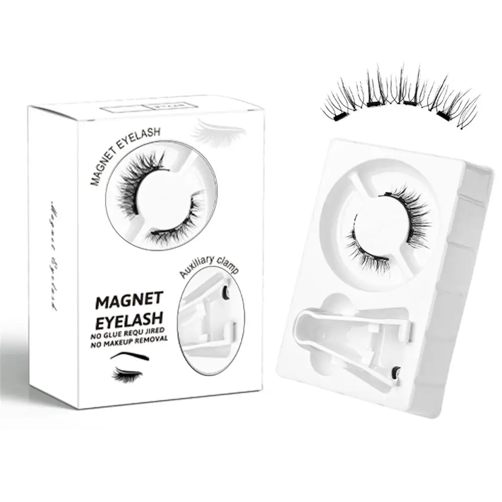 Kein Kleber erforderlich, magnetisches Wimpern-Set, natürliches Aussehen, wiederverwendbare magnetische falsche Wimpern, einfach zu tragen