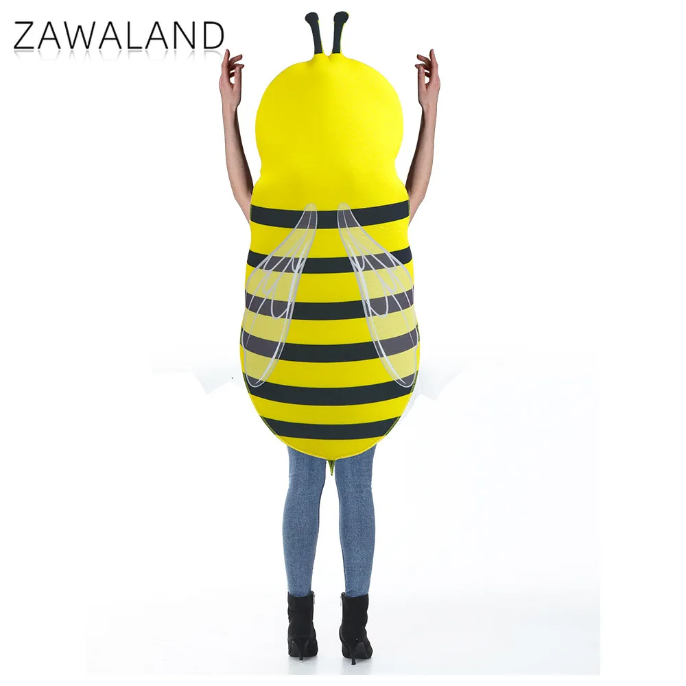 Favo de mel amarelo abelha cosplay traje homem mulher halloween palco desempenho adereços carnaval festival cabeça capa roupas de uma peça