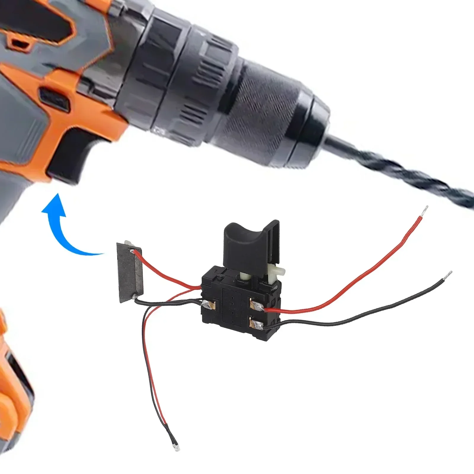

Electric Hand Drill Trigger Switch Speed Conveniently Adjustable Equipped With Small Light For Illumination Power Tool Accessory