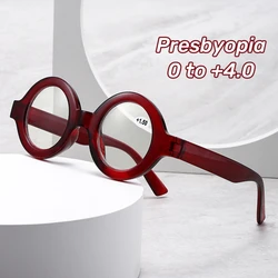 2024 Vintage High-definition Anti Blue Light Presbyopia Glasses Retro Full Frame Oval Reading Glasses Ultra Light Unisex Glasses