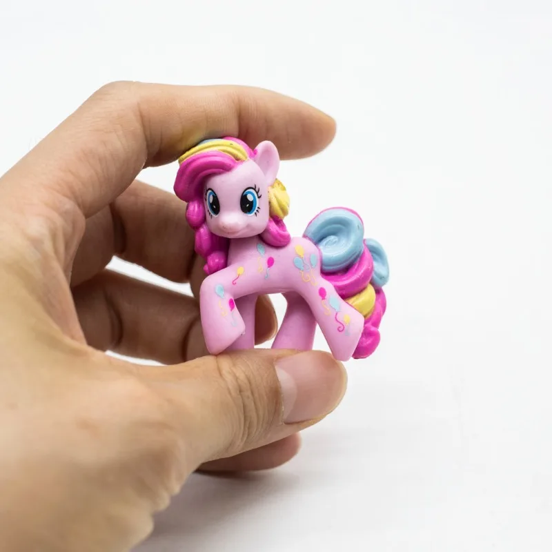 Hasbro My Little Pony Various styles of pony Anime Twilight Sparkle Rainbow Fluttershy Pinkie Pie Rarity Pony Model Toy Gift