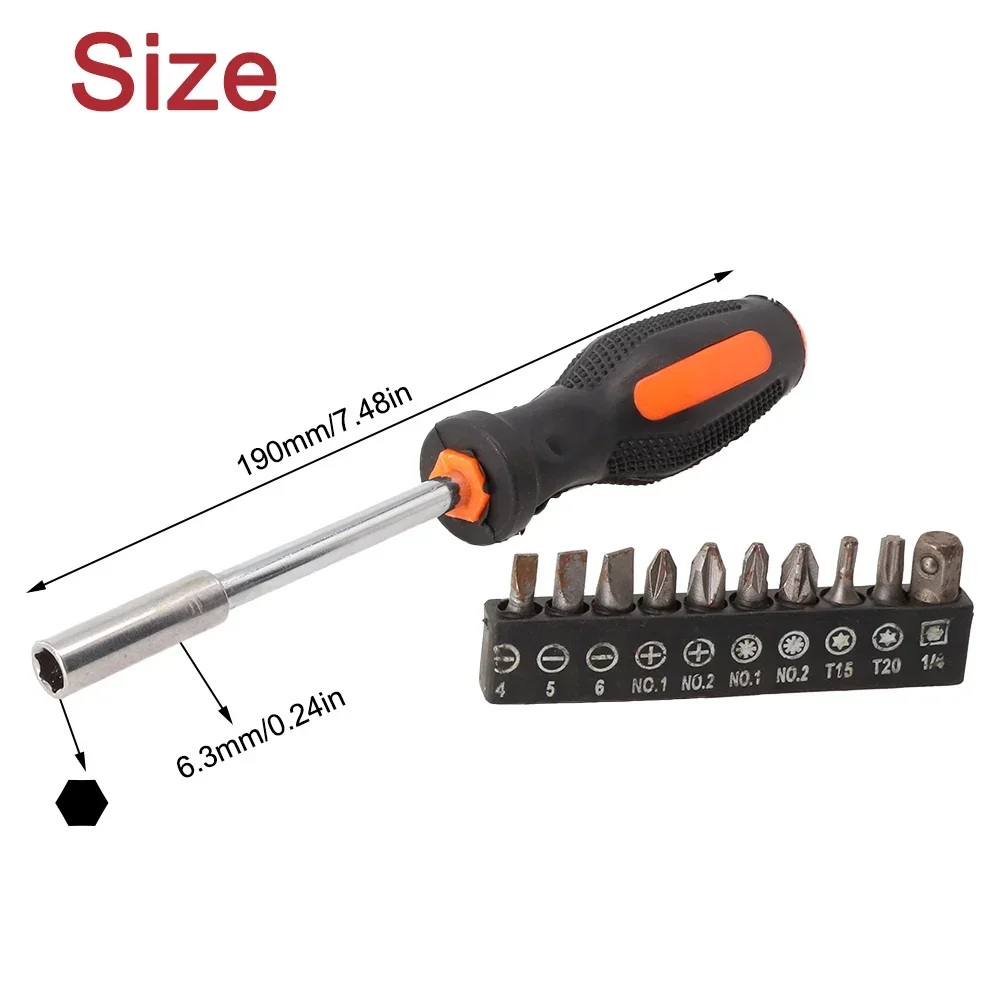 11pcs Screwdriver Set Multifunction Magnetic Hex Screw Driver Bits Tools For Professional Diy Appliance Repair