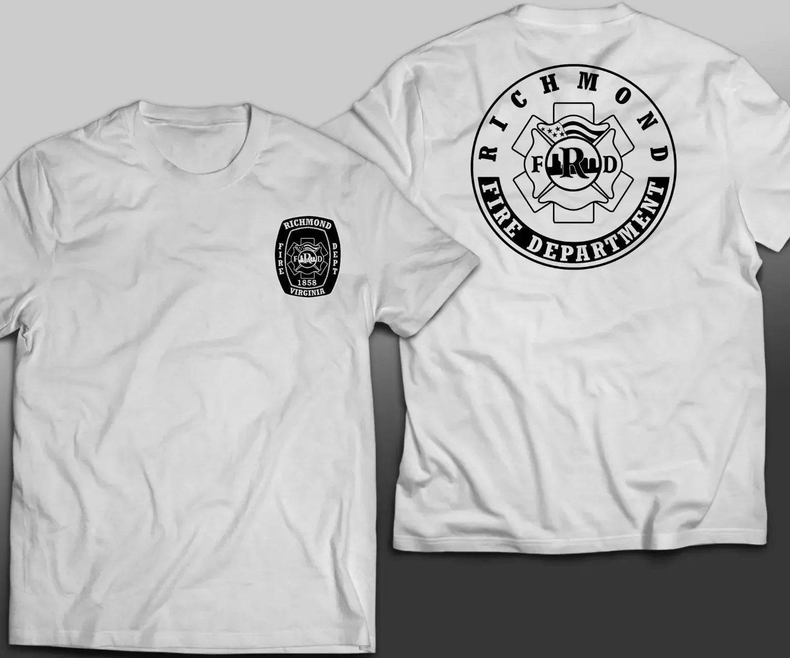 Richmond Virgina State Fire Departement Rescue Firefighter T-Shirt. Summer Cotton O-Neck Short Sleeve Mens T Shirt New S-3XL