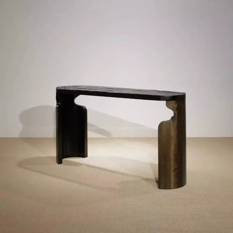 

Curved leg Xuanguan platform, ancient wood weathered panel