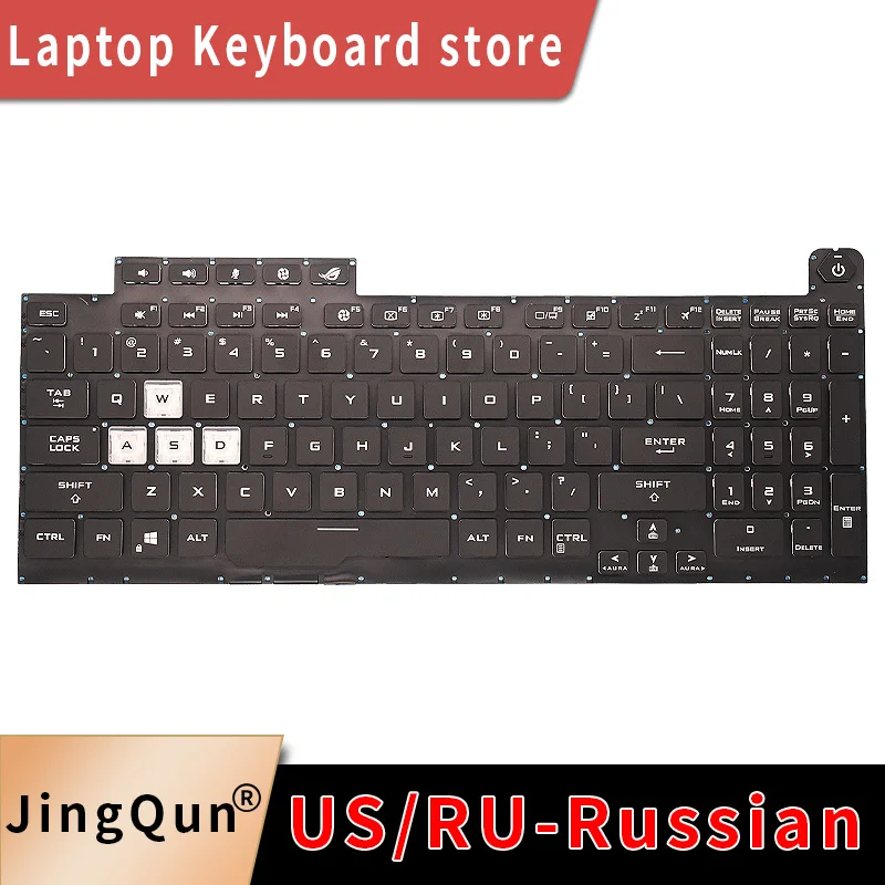 US Ru Backlit Keyboard for ASUS ROG Strix G731 G731GU G732 G731GT G731GV G732L G712 G712L V185062AS1 V185062AE1