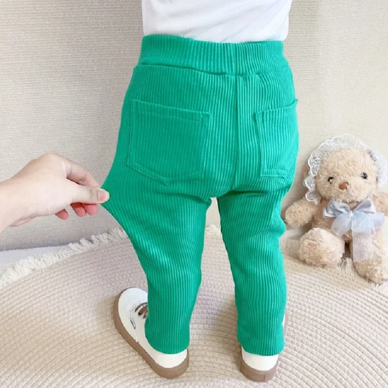 1 2 3 4 5 6 Years Baby Girls Boys Leggings Cotton Big PP Pants Spring Autumn Kids Pants High Waist Trousers Children\'s Pant