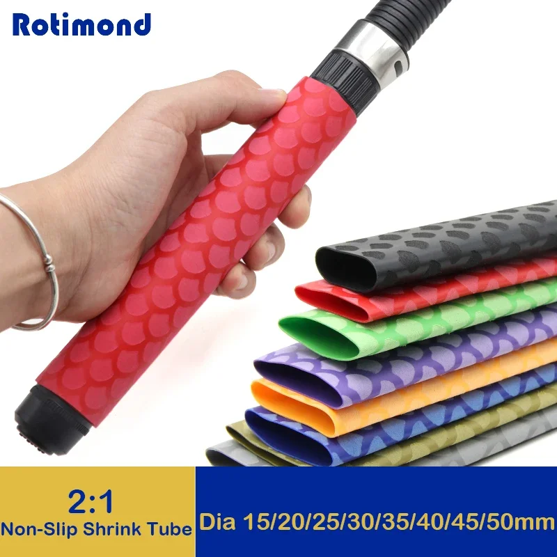 1/3/5piece Non Slip Heat Shrink Tube Fishing Rod Wrap Waterproof Anti Skid Bicycle Handle Insulation Protect Racket Grip Cover