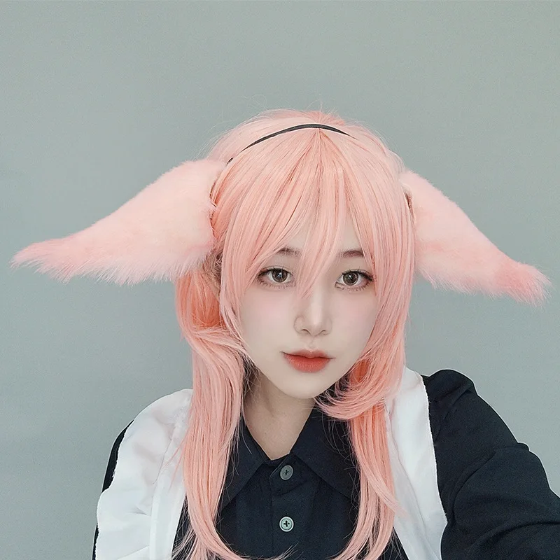 

Handmade Genshin Impact Yae Miko Ears Headdress Cute Lolita Anime Game Halloween Props Furry Plush Fox Cosplay Headband