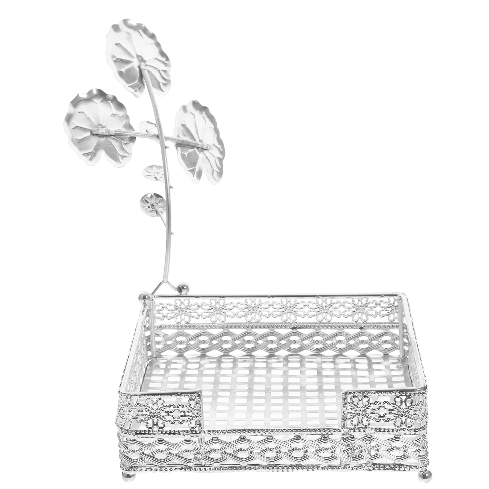 

Iron Napkin Holder Hollow European Style Napkin Organizer Practical Tissue Paper Stand for Home Kitchen Dining Table