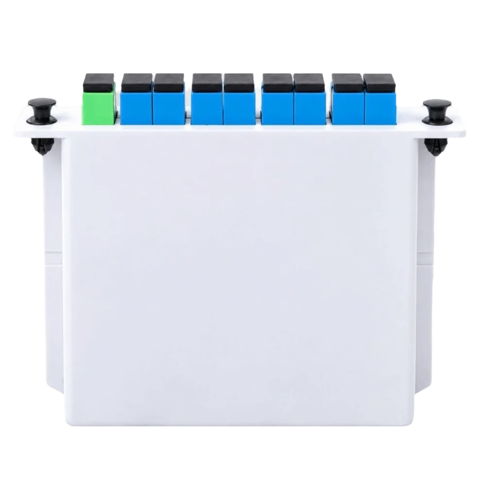 1x8 Fiber Optic Splitter SC/UPC Singlemode PLC Splitter Cassette Cassette Type Uniformly Distributed Singlemode Splitter Module