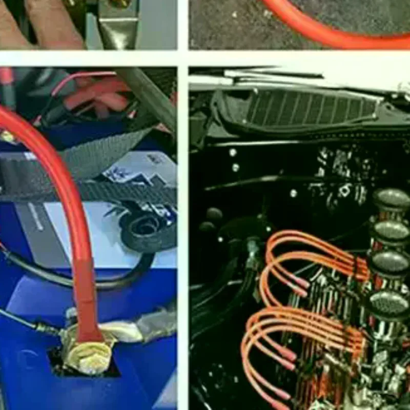 Battery Connection Cable With M8 M10 Terminal RV Pure Copper Core Inverter Battery Connection Wire 15/30CM