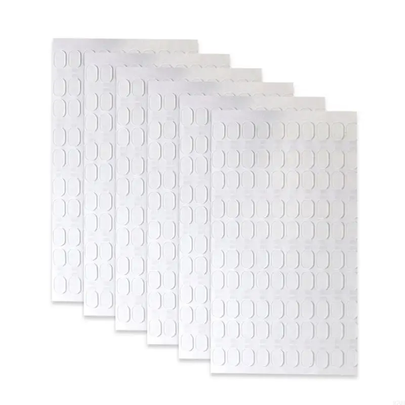 97QD 100pcs Clear Adhesive Dots Double Side Dots Adhesivo pegatinas extraíbles extravagantes Pasilla pegajosa transparente