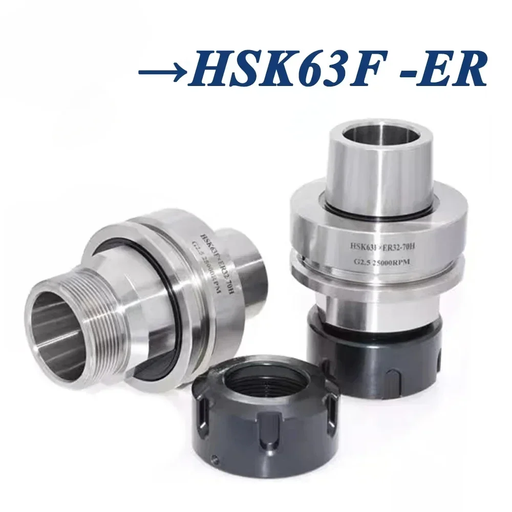 HSK63F Tool Holder HSK63-ER32 ER25 ER32 ER40 Tool Holder HSK63F Engraving Wood working Machine HSK63F ER32