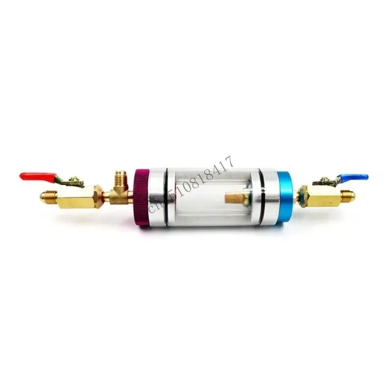 

517B Car Air Conditioner Coolant Recharger Device with Transparent Observation Window