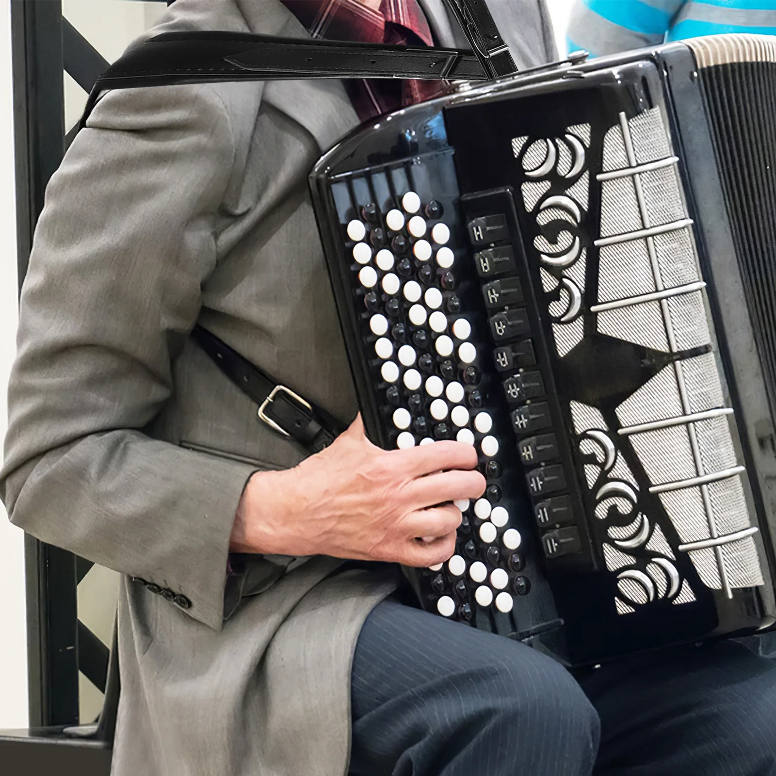 Akkordeongurt, verstellbarer Universal-Schultergurt für Instrument, bequemes, langlebiges Musikzubehör