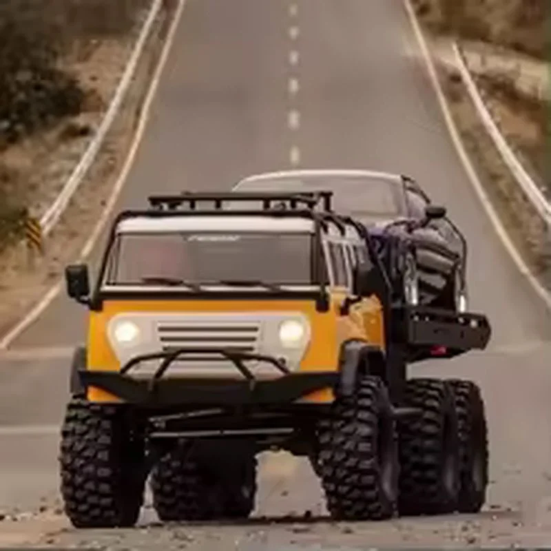 Nouveau CROSSRC EMO JT6 RC voiture 1/10 6WD brossé électrique RC camion 4 canaux RC Van remorque modèle Simulation lumières jouet camion Gifte