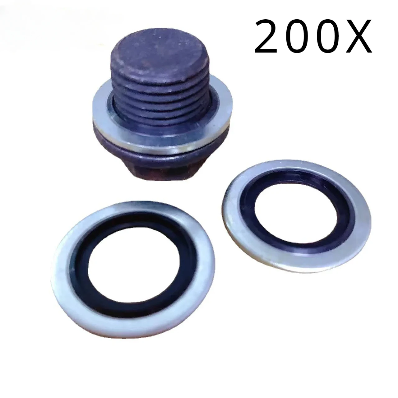 200X Car Oil Sump Drain Plug Sealing Rings For Dacia Mercedes Renault Nissan Volvo