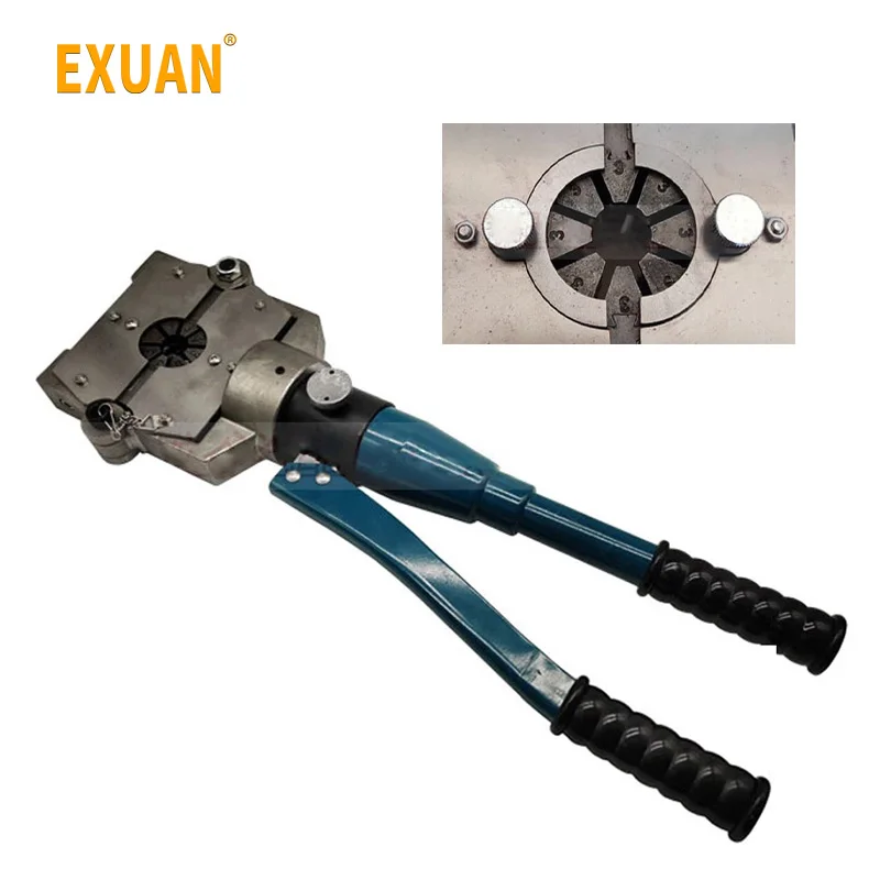 Rebitando Manual Hidráulica Alumínio Manga Mangueira Tubo Ferramenta Automotive ar Condicionado Tubo Cabeça Imprensa Máquina