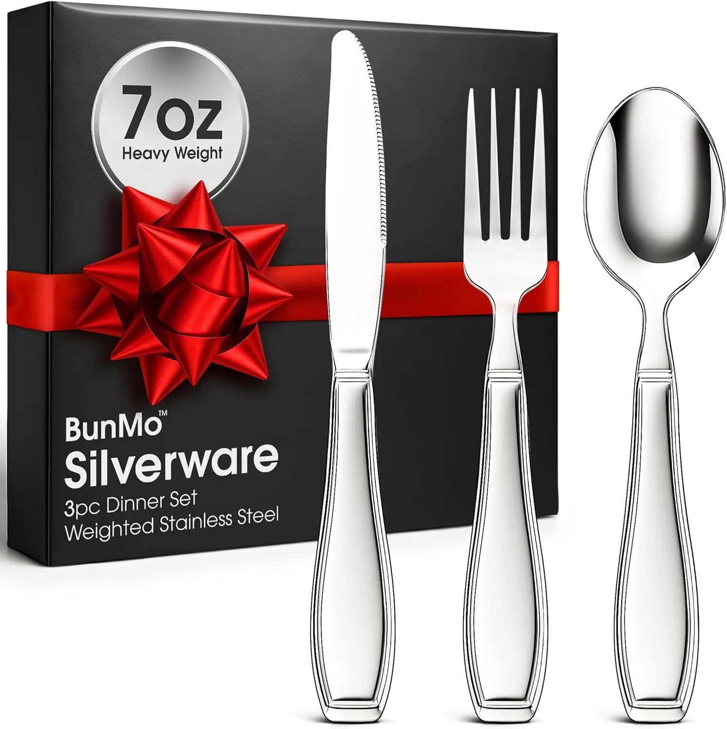 

Утяжеленная посуда для тремров и Паркинсона — набор тяжелых столовых приборов из ножей, вилки, ложки (3 шт.)