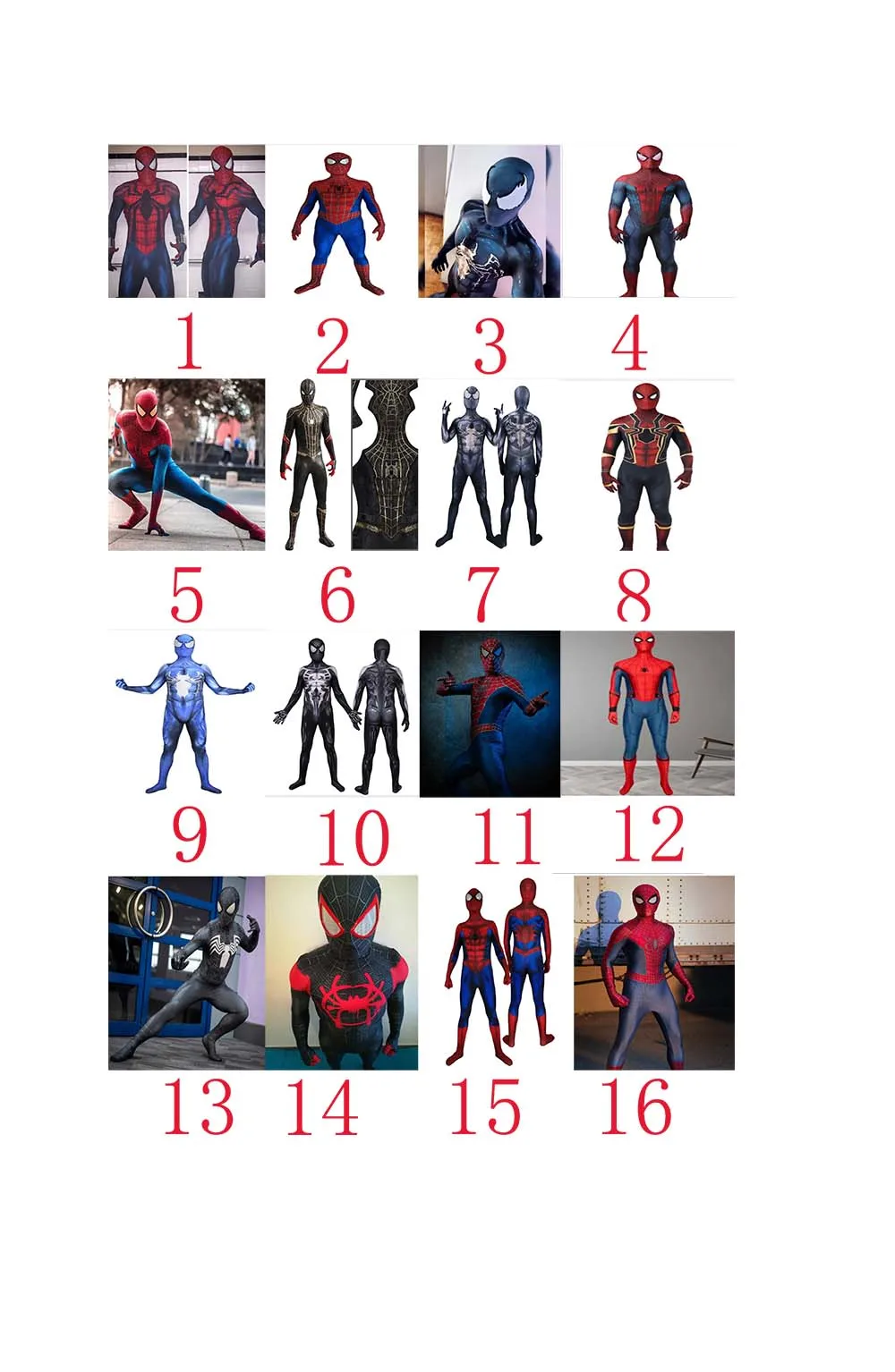 Adult Superhero Cosplay Jumpsuit Zentai Bodysuit Halloween Costume Male Suit -16 - view 2