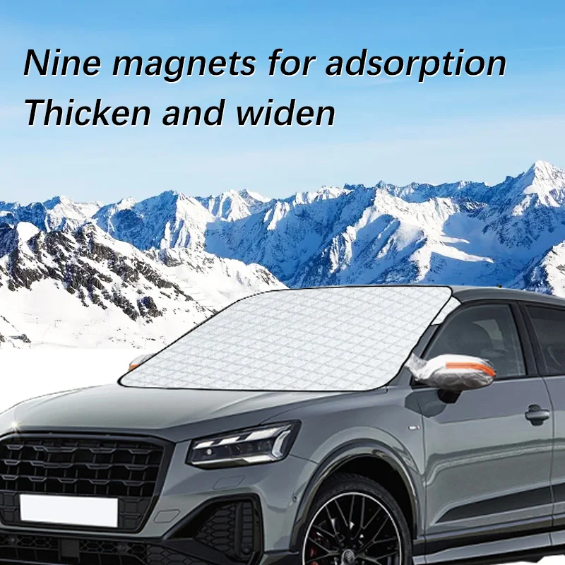 

Magnetic Car Windshield Snow Cover Winter Ice-Frost Guard Sun Shade Protector For Audi Q2 2018-2024 Exterior Accessories