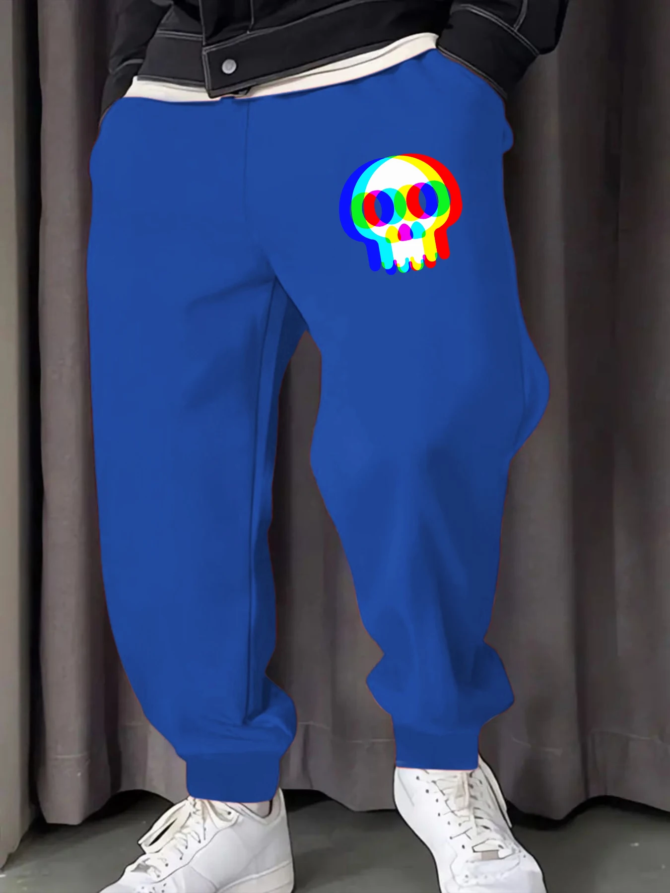 

Colorful Skull Hallucination Prints Mens Sweatpant Autumn Street Long Pant Hip Hop Trousers Joggers Multicolor Unisex Pants