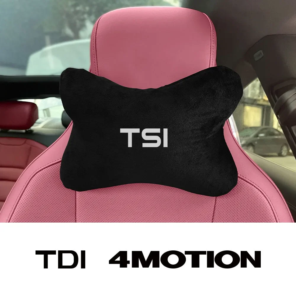 Car Seat Headrest Pillow Neck Support Auto Accessories For VW Volkswagen TSI TDI 4Motion Jetta Tiguan Touareg Beetle Arteon