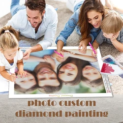 CHENISTORY Customized Photo Diamond Painting 5D Diy Diamond Embroidery Full Diamonds Art Family Friend Lovers Personalized Gift
