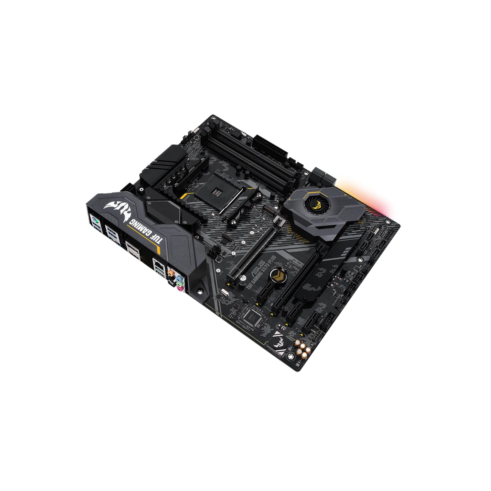 Fotografia 5: Placa-Mãe ASUS TUF GAMING X570-PLUS AM4 DDR4 X570 ATX para Processadores Ryzen 3000-5000 CPU PCIe 4.0 M.2 Testada