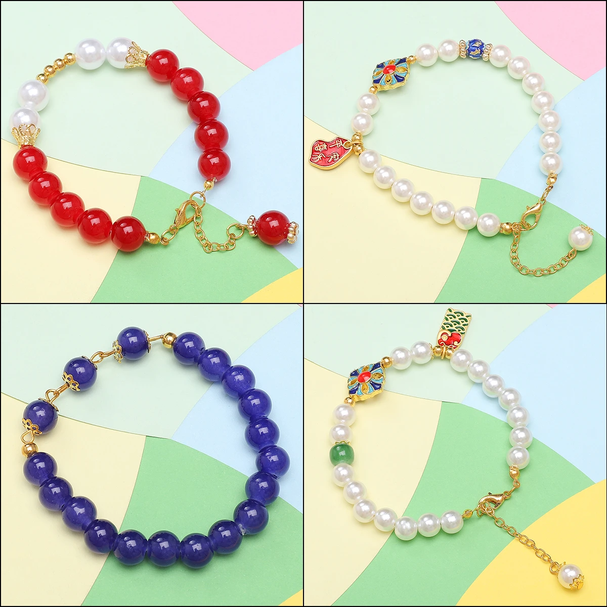 10 Grid Jewelry Accessories Set Charm DIY Jewelry Creation Materials Phone Chain Necklace Metal Accessories Metal Chain Jewelry