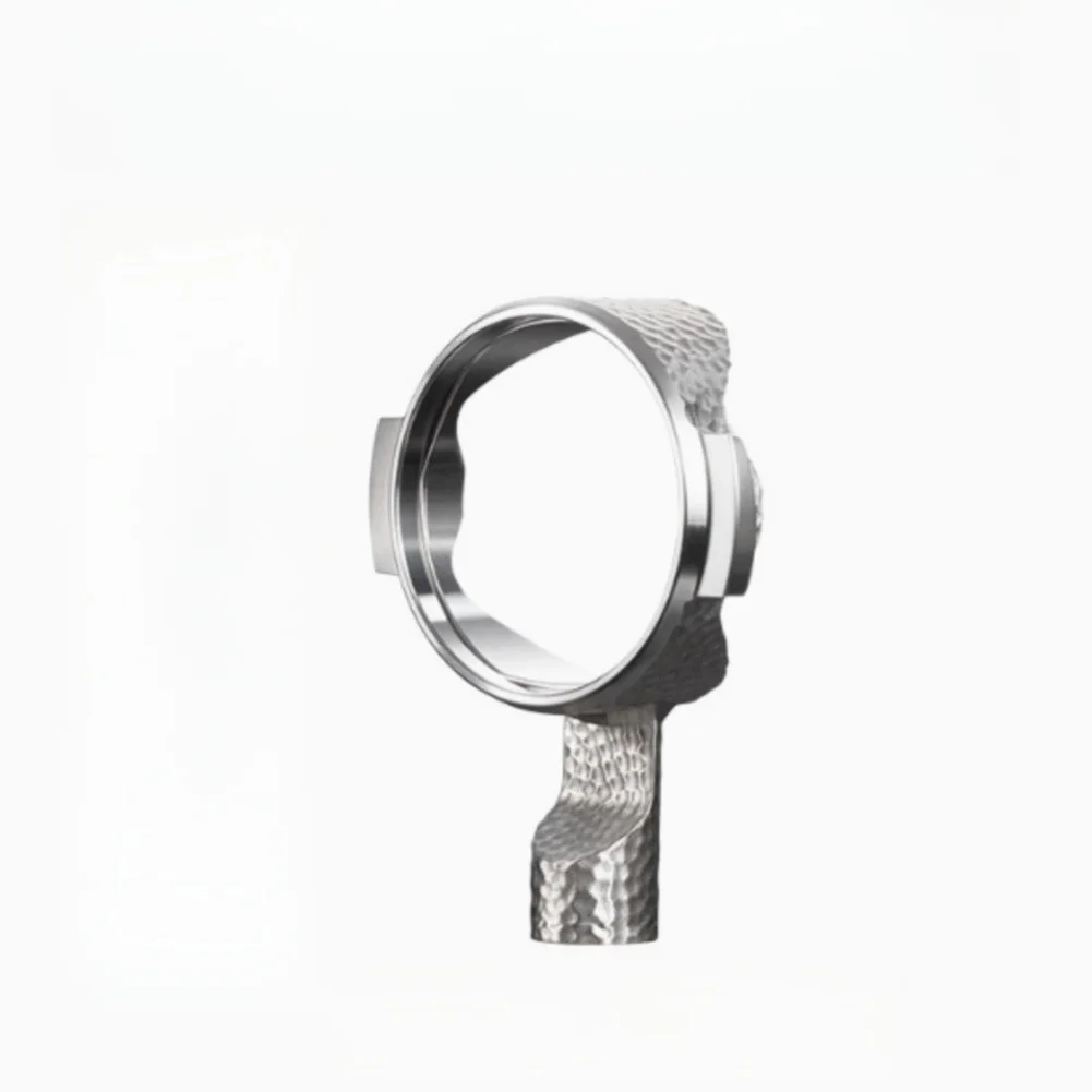 51mm Hammered Stainless Steel Handle for For Espresso Portafilters Precision-Machined for Consistent Clamping Force