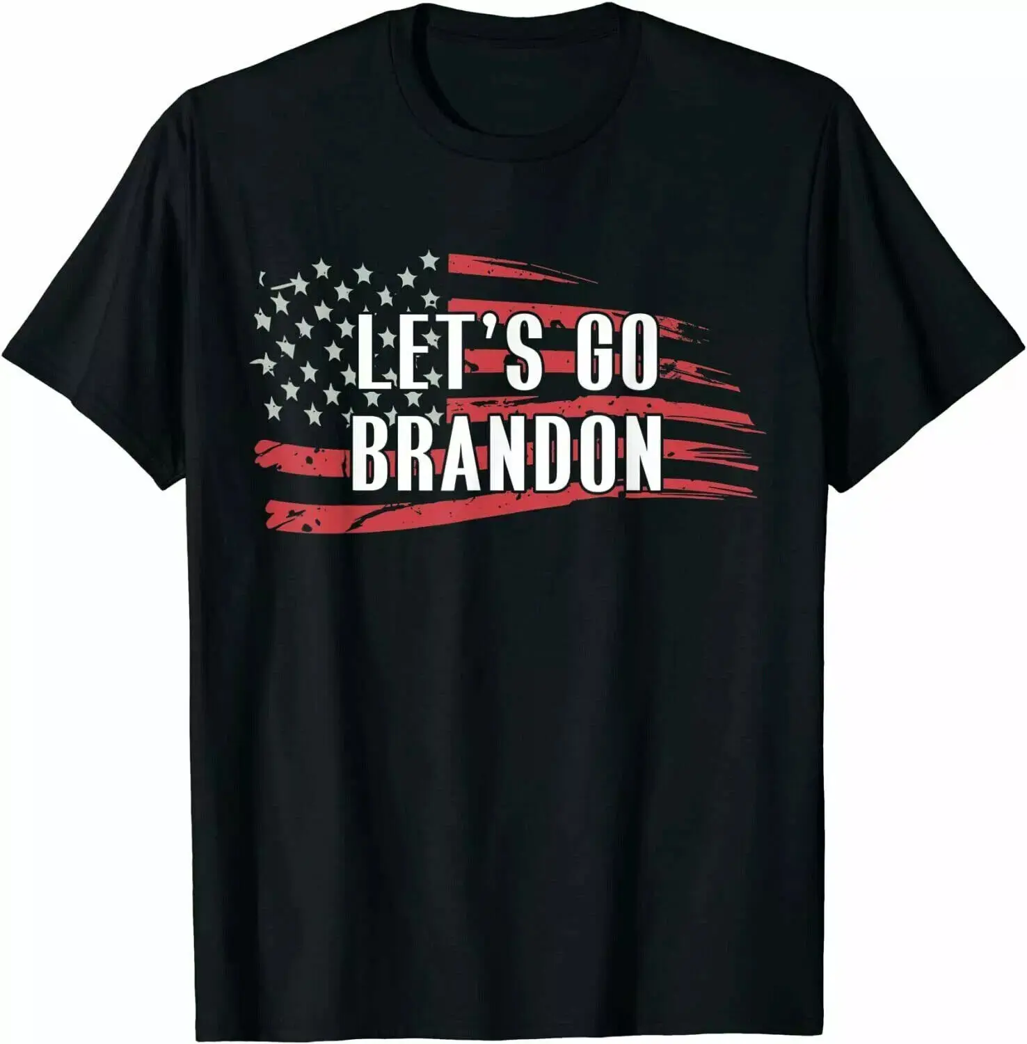 

Lets Go Brandon Let'S Go Brandon Usa Flag T-Shirt Black Vintage Size M - 3Xl