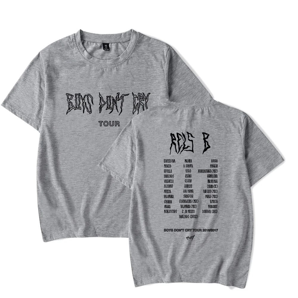 Rels B Merch Boys Don't Cry Tour T-Shirt Unisex Trend Casual Kurzarm Top