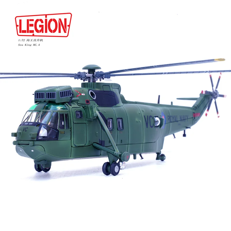 1:72 Scale Diecast Alloy 14008LE HC.4 ZA290 846th Royal Navy Nayar Squadron VC Sea King Helicopter Model Classics Toys Gifts