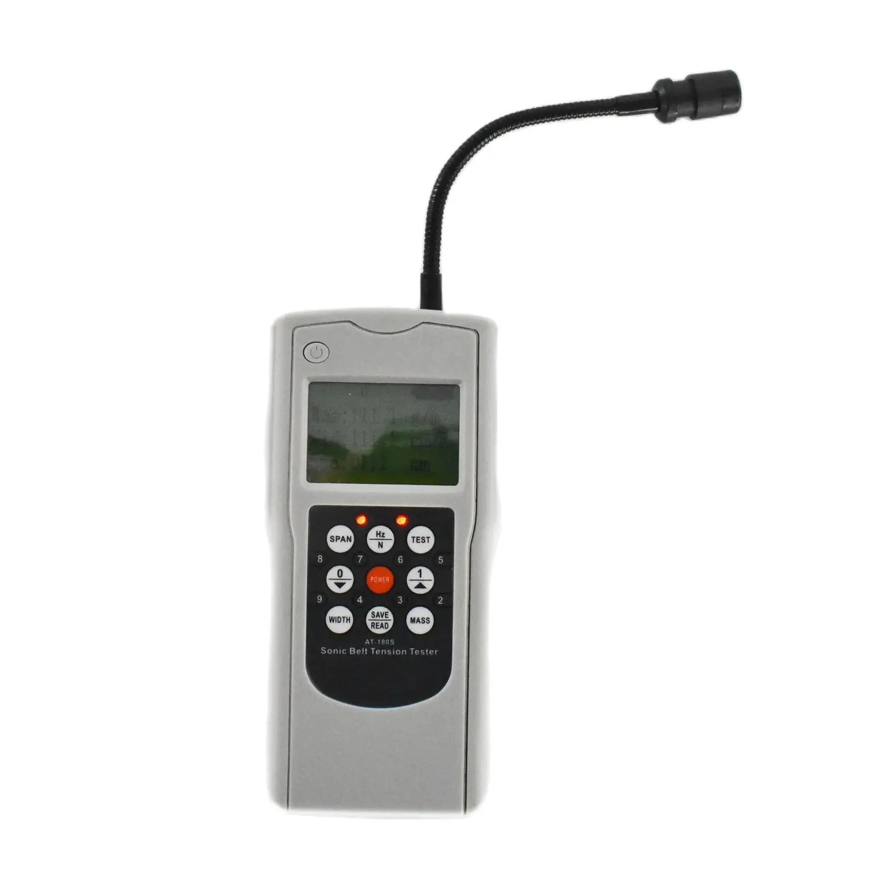 AT-180S Digital Sonic belt tension tester portable Belt vibration frequency Meter Gauge 10-680HZ