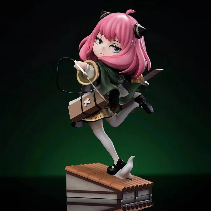 Spy X Family Anya Cos Levi Anime Action Figure Cute Desktop Decoration Room Decor Holiday Gift Collection Item