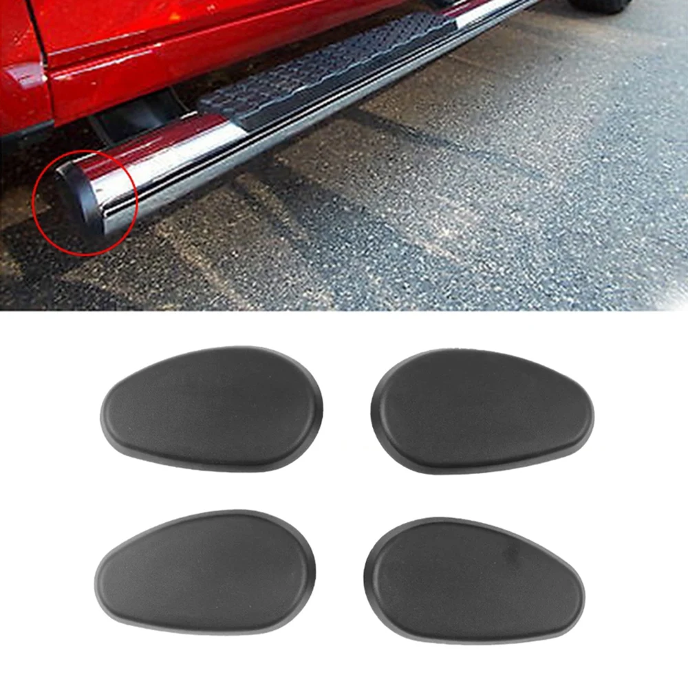 4Pcs Tubular Side Steps Bars End Caps Replacement Set 68193113AA for Ram 2009-2019