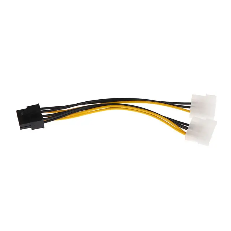 بطاقة الرسومات 8Pin ذكر إلى ثنائي 4Pin أنثى بطاقة الفيديو سلك الطاقة 8 Pin PCI Express إلى كابل الطاقة المزدوج 4 Pin Molex