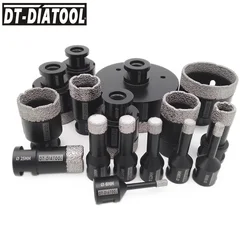 DIATOOL 1pc Premium Diamond Drill Bit M14 Porcelain Tile Crowns for Tile Granite Marble Diamond Collet, Crown Porcelain Cup Saw