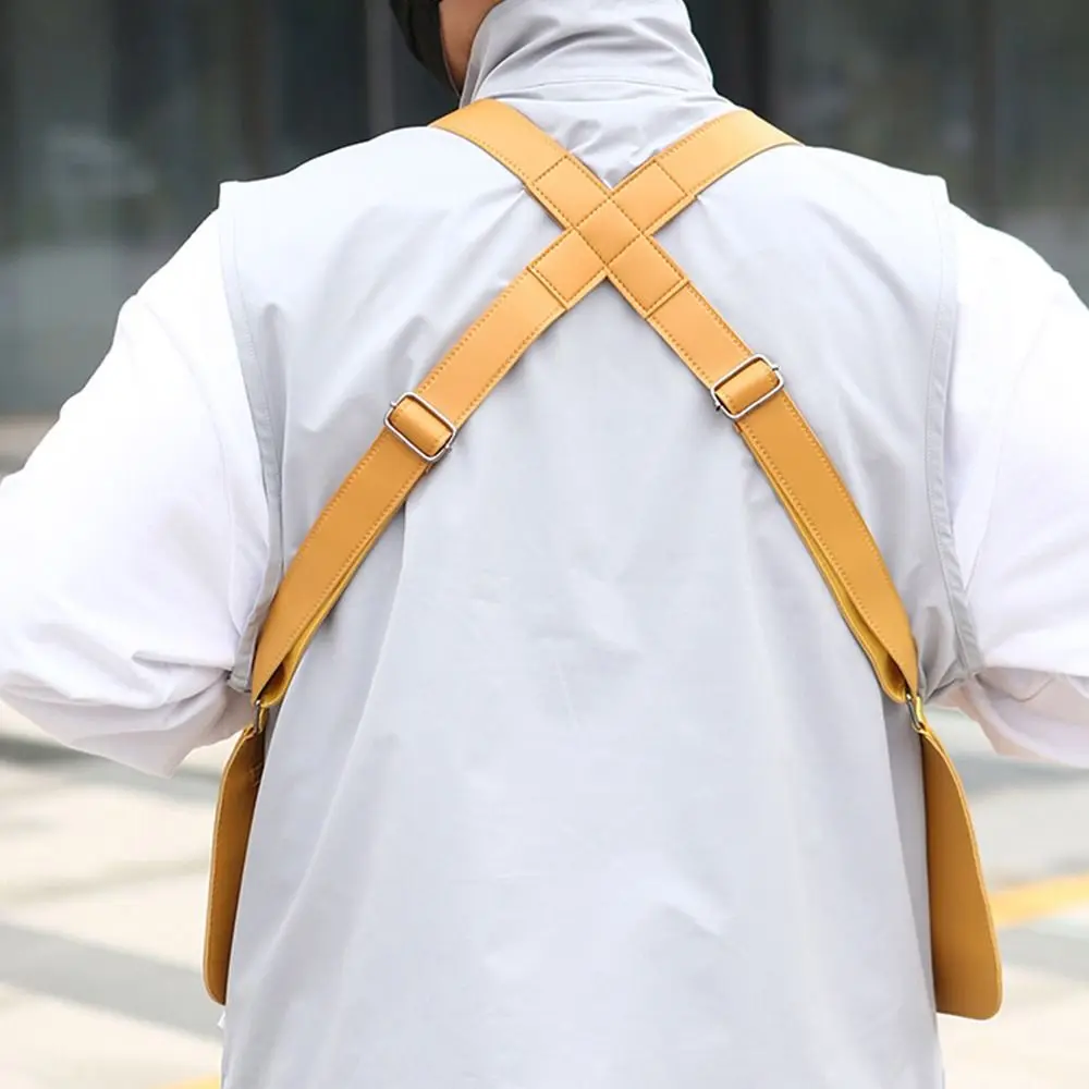 Verstellbare Schultergurte Herren Achseltasche Wasserdichtes PU-Leder Unterarm-Gurtbörse Diebstahlsicher – Detail 11