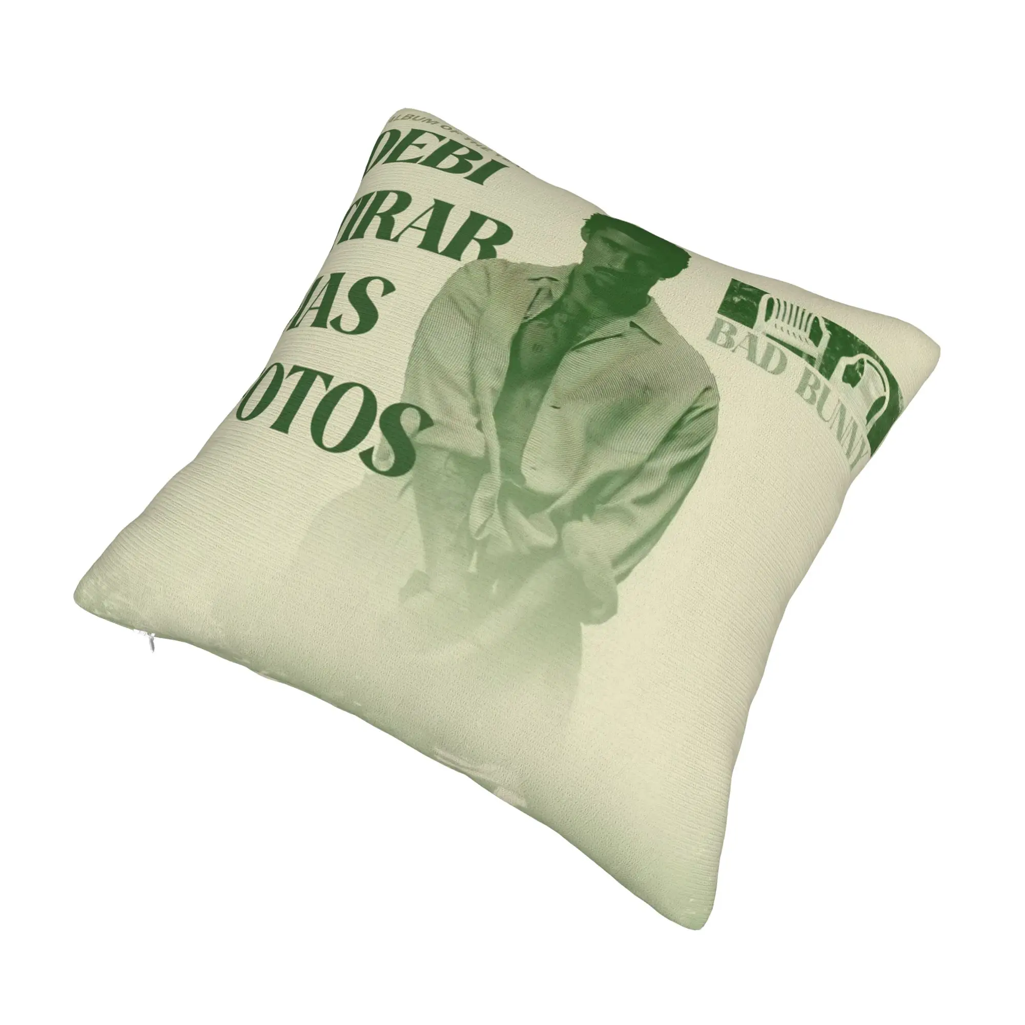 Decorative Pillow Covers Bad Bunny DTMF Tour 2026 Merchandise Chair  Pillow Case Cover Square Multi Size