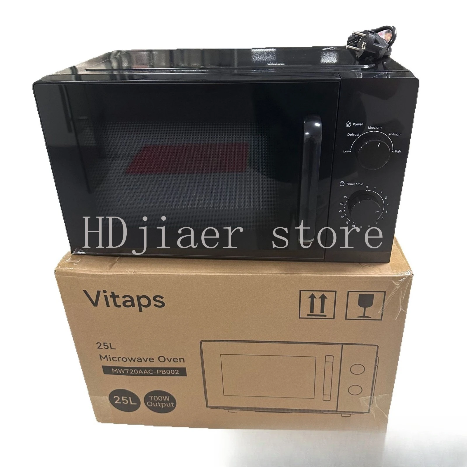 25L extra large capacity! Household smart microwave oven with turntable heating