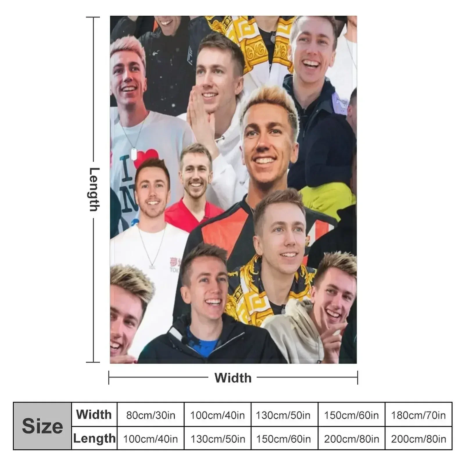 simon minter photo collage Throw Blanket Blankets For Sofas Luxury Brand Travel Large Cute Plaid For Baby Blankets