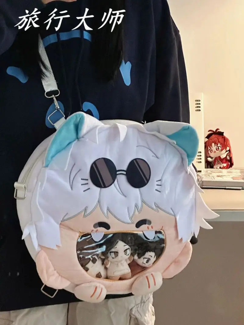 Anime Jujutsu Kaisen Itabag Gojo Satoru Kawaii Ita Bag for Women Backpacks Transparent Pocket Backpack Cosplay Cute Bag image 3