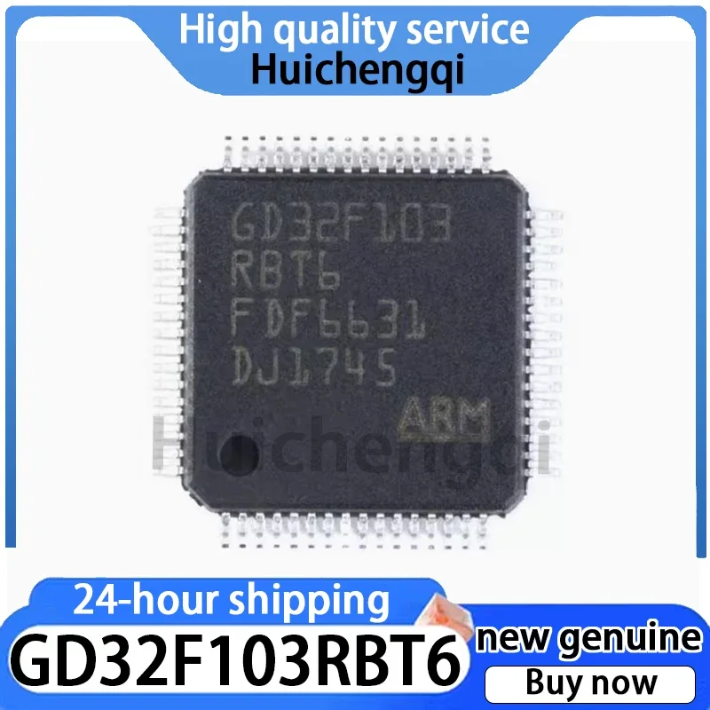 5PCS Original Genuine GD32F103RBT6 LQFP-64 32-bit Microcontroller Chip
