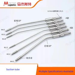 Adjustable Suction Tube Aspirator Stainless Steel Dental Instrument for Oral Implant, Extraction & Medical Surgical Use